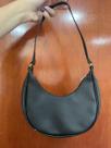 Bolsa Meia Lua Feminina Preta 23cm Comprimento NOVO
