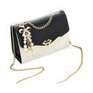 Bolsa Mensageira Feminina Moderna De Couro PU Com Lantejoulas E Pingente De Franja, Bolsa De Ombro