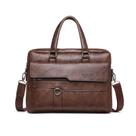 Bolsa mensageira para laptop, maleta masculina FANDARE, 12,9", marrom escuro