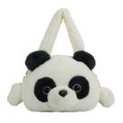 Bolsa mensageiro Pandas Cute Plush Anime Kids com alça de ombro