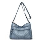 Bolsa Messenger Bolsa de ombro de couro PU macio de várias camadas