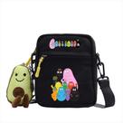Bolsa Messenger Bolsa de ombro de lona de anime Barbapapas