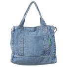 Bolsa Messenger, bolsa tiracolo grande em jeans para mulheres