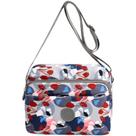 Bolsa Messenger colorida de nylon para mulheres 24x10x19cm