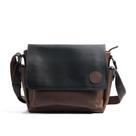 Bolsa Messenger, couro PU, ombro vintage, tiracolo, 35 cm