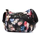 Bolsa Messenger Crossbody Floral Nylon Feminina Resistente à Água