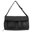 Bolsa Messenger de couro de grande capacidade para homens 45x22x22cm