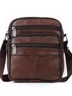 Bolsa Messenger de couro genuíno para homens - design moderno