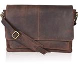 Bolsa Messenger de Couro Legítimo Oak Leathers - Unissex