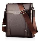 Bolsa Messenger de couro premium para homens 25x6x28cm