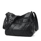 Bolsa Messenger de couro PU macio leve 280g 25x11x19cm