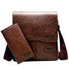 Bolsa Messenger de couro vintage para homens, business casual