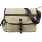 Bolsa Messenger de lona compacta para homens, de ombro casual, 33x6,5x24cm