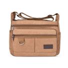 Bolsa Messenger de lona de grande capacidade para homens 30x11x22cm