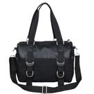 Bolsa Messenger de lona e PU para homens, 38x10x32cm, genérica