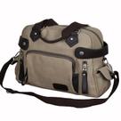 Bolsa Messenger de lona para homens, casual, ombro 40x12x30cm