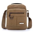 Bolsa Messenger de lona para homens compacta com alça ajustável
