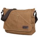 Bolsa Messenger de lona vintage para homens, de ombro casual, 32x10x29cm