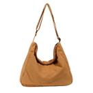 Bolsa Messenger de lona vintage para mulheres, 46x10x35cm, 420g