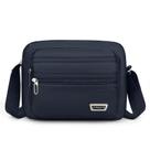 Bolsa Messenger de nylon para homens, grande, casual, impermeável, preta