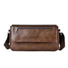 Bolsa Messenger em couro PU para homens resistente à água 355g