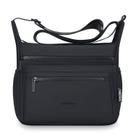 Bolsa Messenger em nylon PU resistente à água para homens 26x11x21cm