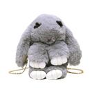Bolsa Messenger Gray Rabbit Anime Plush para crianças de 2 a 10 anos