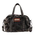 Bolsa Messenger, jeans lavada vintage, bolsa tiracolo feminina