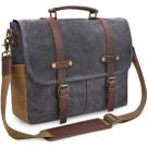 Bolsa Messenger NEWHEY à Prova D'Água para Laptop 15,6" - Estilo Vintage