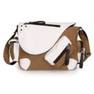 Bolsa Messenger Outdo em tela para homens 26x11x26cm marrom