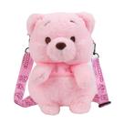 Bolsa Messenger Pink Pooh Bear Anime para crianças em pelúcia Bolsa Messenger Pink Pooh Bear Anime para crianças em pelúcia
