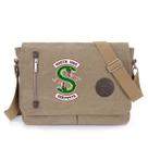 Bolsa Messenger Riverdales Anime de ombro em lona 35x12x26cm Bolsa Messenger Riverdales Anime de ombro em lona 35x12x26cm