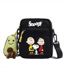 Bolsa Messenger Snoopys Anime Canvas Ombro 14x5x18cm