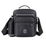 Bolsa Messenger, tecido Oxford para homens, impermeável, preta Bolsa Messenger, tecido Oxford para homens, impermeável, preta