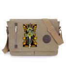 Bolsa Messenger Yus Gi Ohs Anime de ombro em lona 35x12x26cm