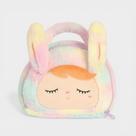 Bolsa Metoo Plush Coelha Arco-Íris Com Alça De Mão