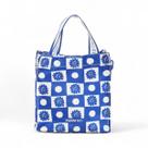 Bolsa Mimo Farm Palermo Quadriculado Azul e Branca Verão 25