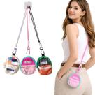 Bolsa Mini Transversal Redonda Feminino e Masculino, Compacta e Estilosa para toda ocasião