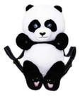 Bolsa Mochila Cabe Celular Pelúcia Urso Panda Fofinho 33 Cm