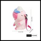 Bolsa / Mochila de Capivara Rosa de Pelúcia A Companheira Mais Fofa Que Você Vai Ter!