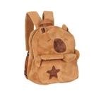 Bolsa Mochila Escolar Infantil Capivara Pelucia Viagens -