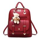 Bolsa Mochila Feminina Com Chaveiro Urso material sintético BL1201