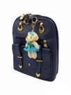 Bolsa Mochila Feminina material sintético Com Chaveiro Urso