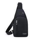 Bolsa Mochila Impermeável Transversal Crossbody Pochete De Peito Portátil Alça única Ajustável Preto