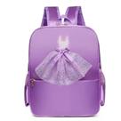 Bolsa Mochila Mala Maleta Casual Passeio Infantil de Menina Bailarina Ballet Lilás e Rosa