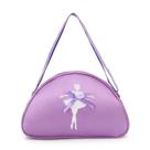 Bolsa Mochila Mala Maleta Casual Passeio Infantil de Menina Bailarina Ballet Lilás e Rosa