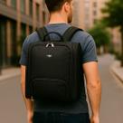 Bolsa Mochila Maquiagem Viagem Organizadora Vazia Grande Alça Transversal Presente Compacta
