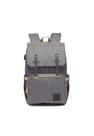 Bolsa Mochila Maternidade Donna Laço Bebê LB Ayane Fivelas de Couro Cinza Bolsa Mochila Maternidade Donna Laço Bebê LB Ayane Fivelas de Couro Cinza