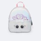 Bolsa Mochila Pampili Sereia Holográfica Prata 600.1115
