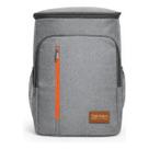 Bolsa Mochila Termica Grande Lancheira Isolada Porta Comida Com Ziper Reforcado Cinza Top